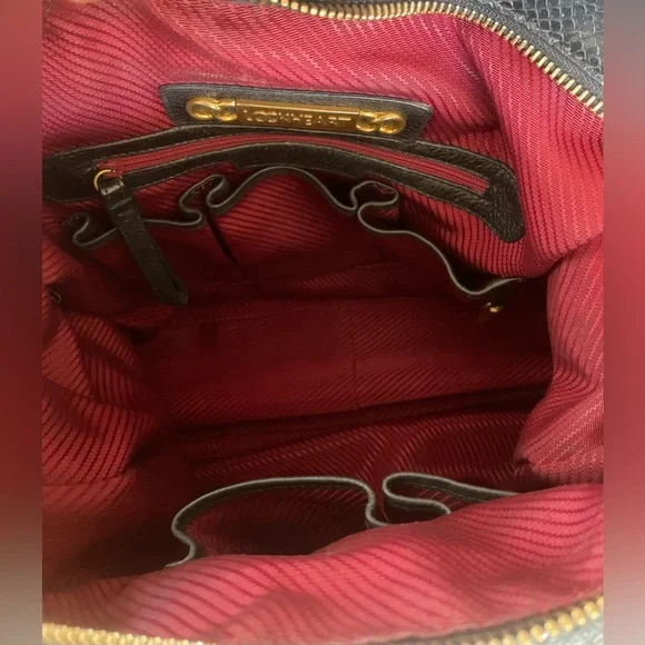 •VINTAGE • LOCKHEART Snake Embossed Shoulder Bag - Picture 10 of 13